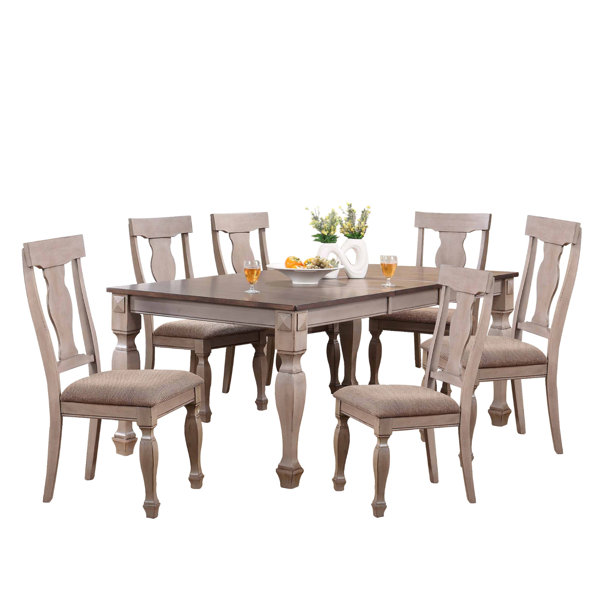 One Allium Way® Harcrest 6 Person Cherry Solid Wood Dining Set Wayfair